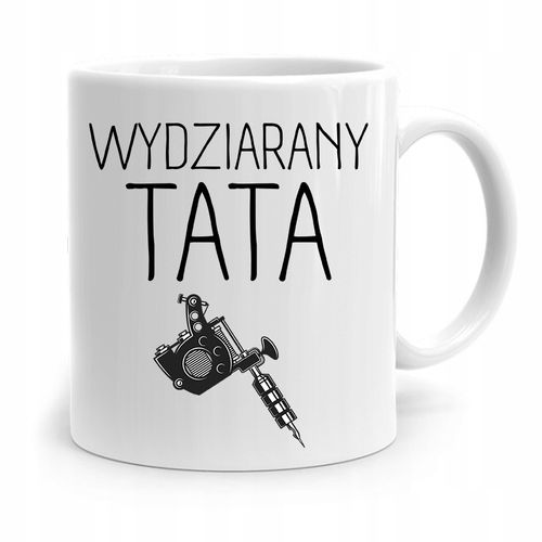 Kubek Na Dzień Ojca Dla Taty Wydziarany Tata Z Nadrukiem Ze Zdjęciem na Arena.pl