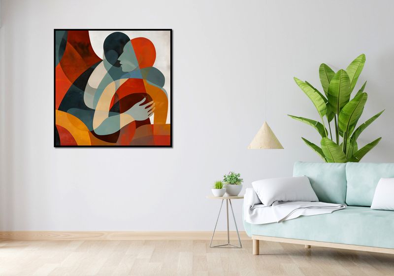 Plakat 100x100cm Objęcia zdjęcie 4