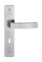 KLAMKA DRZWIOWA MONDO 72MM NA KLUCZ KOLOR NIKIEL