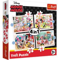 Puzzle 4W1 Minnie Z Przyjaciółmi  34355