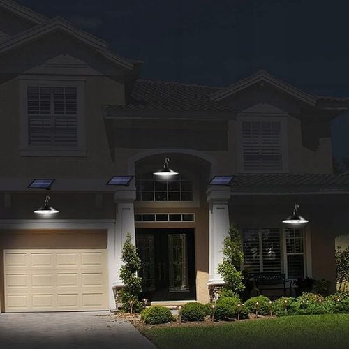 LAMPA SOLARNA ŻYRANDOL SUFITOWY LED WISZĄCY Z CZUJNIKIEM ZMIERZCHU + PILOT na Arena.pl