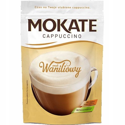 Kawa rozpuszczalna Mokate Cappuccino Waniliowa Delikatna Pianka 110g x30 na Arena.pl