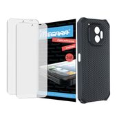 2x folia do hammer energy x2 - 6.1" matowa ochronna + etui silikonowe tpu