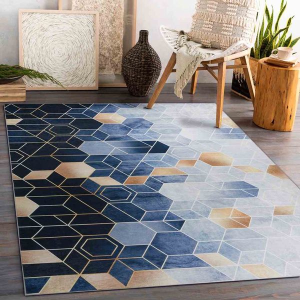 RUG/LU/ARLEN/CUBE/BLUE/160x220 zdjęcie 4