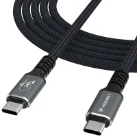kabel wozinsky wps-uy42s usb-c usb4 40gb/s 240w 2m 4k - czarny