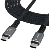 kabel wozinsky wps-uy42s usb-c usb4 40gb/s 240w 2m 4k - czarny
