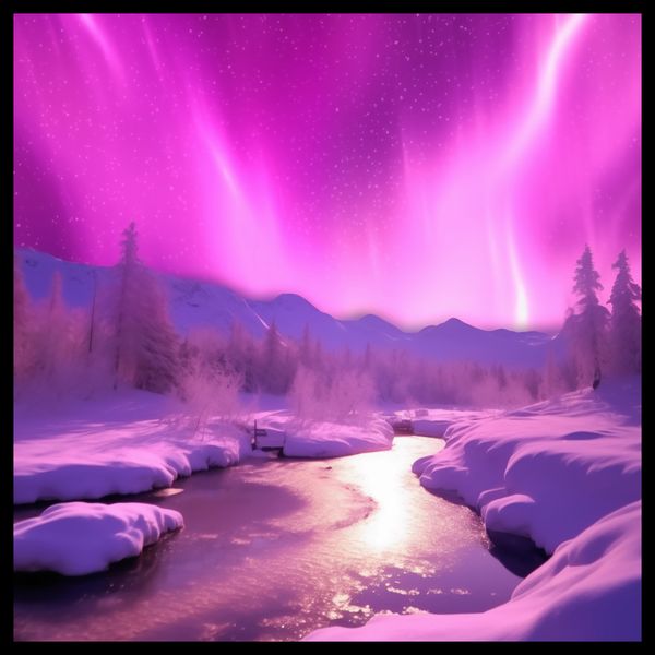 Plakat 70x70cm Aurora Nad Niebiem zdjęcie 2