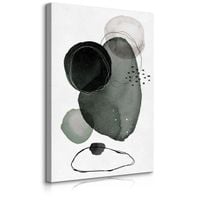 Obraz Na Płótnie Akwarele Abstrakcja Styl Boho Minimalizm 50cm x 70cm