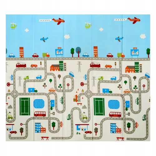 MATA PIANKOWA EDUKACYJNA DLA DZIECI DWUSTRONNA XPE SKŁADANA 180x200 MATADI na Arena.pl