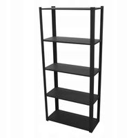 Solidny regał 200x100x40, antracyt RAL 9005, idealny do piwnicy i garażu.