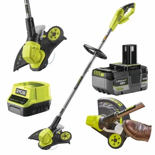 RYOBI PODKASZARKA KOSA AKUMULATOROWA 33cm 18V KRAWĘDZIARKA RY18LT33A +5Ah zdjęcie 3