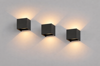 NIEKOMPLETNY Zestaw 3 lamp K-Bright GW-A310 LED 12W IP65 3000K czarne
