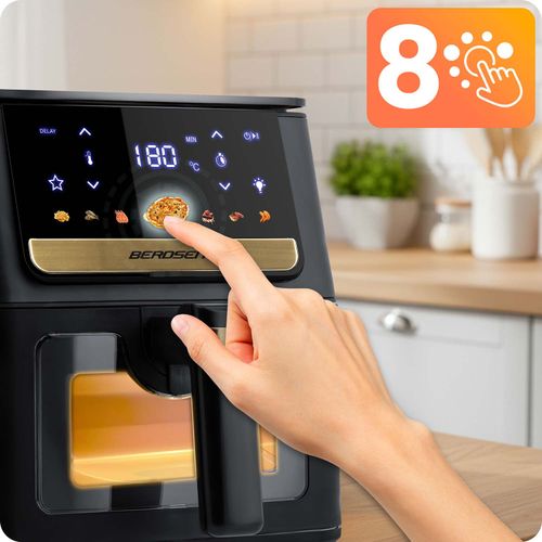 Frytkownica beztłuszczowa Air fryer Berdsen BD-655 czarna na Arena.pl