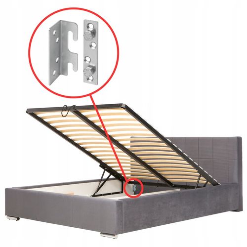 ŁĄCZNIK KĄTOWY DO ŁÓŻKA ZŁĄCZE MEBLOWE BLACHA KĄTOWNIK- 8 ELEMENTÓW+ na Arena.pl