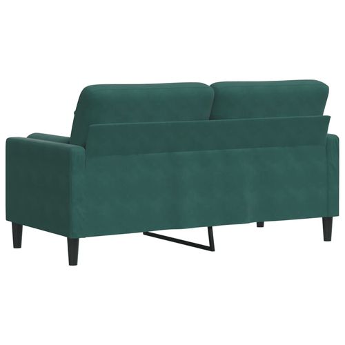 2-osobowa sofa z poduszkami, ciemnozielona, 140 cm, aksamit na Arena.pl