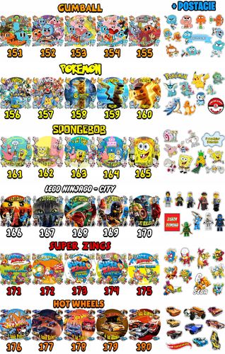 ZESTAW OPŁATEK NA TORT 30CM + 17 POSTACI - CATNAP SMILING + IMIĘ 24CM 26CM na Arena.pl