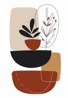 Plakat 68x98cm Botaniczna Abstrakcja