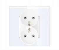 KONTAKT GNIAZDKO ELEKTRYCZNE FLEX Z BOLCEM SZKLANE FI60 PODWÓJNE 1x2