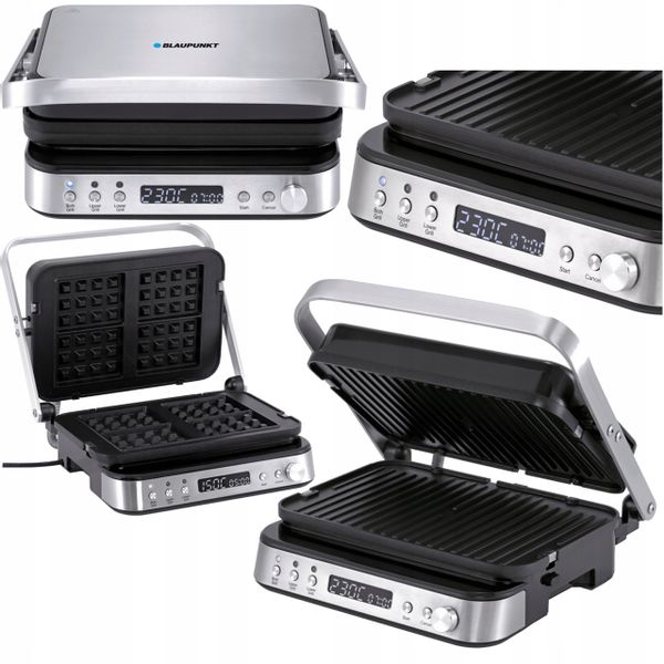 Grill Elektryczny 2000W + Gofrownica Blaupunkt zdjęcie 1