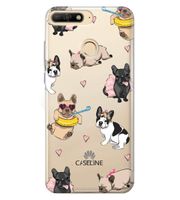 Huawei Y7 Prime 2018  | clear | etui na telefon guma silikon + szkło