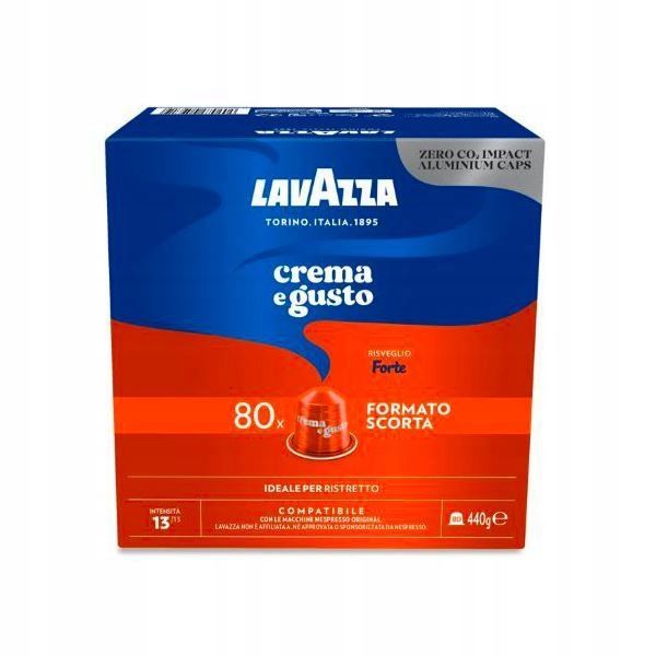 Kapsułki do NESPRESSO LAVAZZA Crema e Gusto FORTE 80 szt. zdjęcie 4