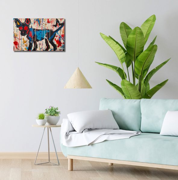 Obraz 50x30cm Miejski Pies zdjęcie 2