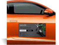 Magnes na samochód reklama magnetyczna 60x30 SALON FRYZJERSKI dużo wzorów