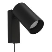 Reflektorowy kinkiet salonowy Mono 7786 nowoczesna tuba czarna