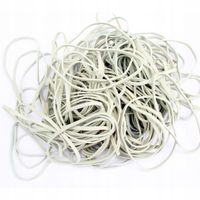 GUMKI RECEPTURKI DUŻE GRUBE SZEROKIE 80 mm x 3 mm MOCNE BIAŁE 1 KG