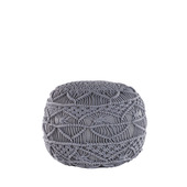 Puf ø 40 cm szary KAYSERI