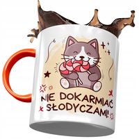 Kubek Pomarańczowy Śmieszny Zabawny Prezent Z Nadrukiem Ze Zdjęciem