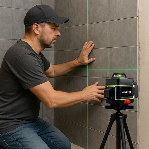 POZIOMNICA LASEROWA POZIOMICA 4D 16 LINII KRZYŻOWA 360 LASER ZESTAW na Arena.pl