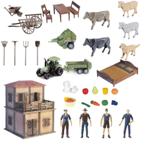 Zestaw Farma Gospodarstwo Domek Rolnicy Zweirzęta Gosposia Akcesoria