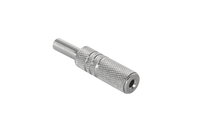 GNI0012S Gniazdo Jack 3.5mm st.metal kabel