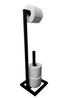 Stojak na papier toaletowy ręcznik + zapas loft industrial metal