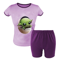 Krótka Piżama dziecięca Baby Yoda