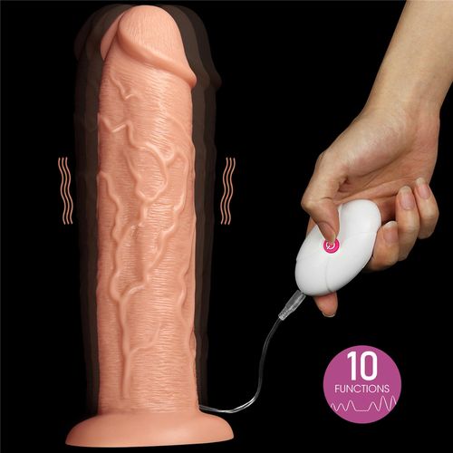 11'' Realistic Long Vibrating Dildo na Arena.pl