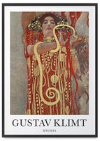 Plakat gustav klimt obrazy 50x70 cm w czarnej ramie