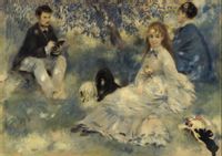 Henriot Family (La Famille Henriot) (1875), Pierre-Auguste Renoir - plakat 59,4x42 cm