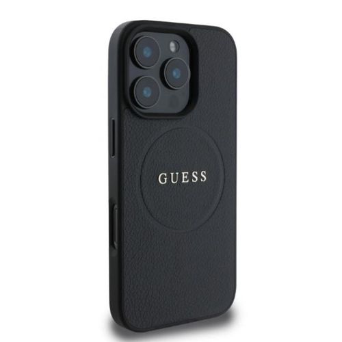 Guess Grained Ring MagSafe - Etui iPhone 16 Pro Max (czarny) na Arena.pl