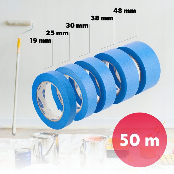Taśma Malarska Maskująca Remontowa 30 mm 50 M zdjęcie 2