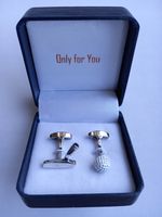 Spinki do mankietów Zestaw do Golfa Kij Putter Piłka HPC dla golfisty +Etui