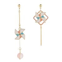 Kolczyki Srebro 925 Wiatraczki Kolorowe Hipoalergiczne dla Dziewczynki