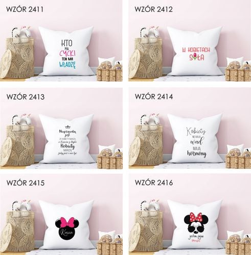 Poduszka z nadrukiem PREZENT JA SIĘ NIE OBRAŻAM na Arena.pl