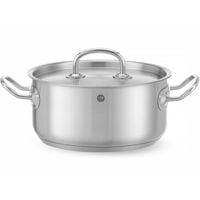 garnek niski kitchen line z pokrywką 2,9 l śr. 200 x 95 h - hendi 836019