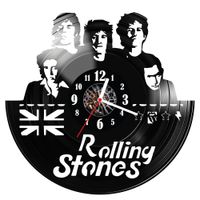 Zegar ścienny z płyty winylowej The Rolling Stones 1287.14