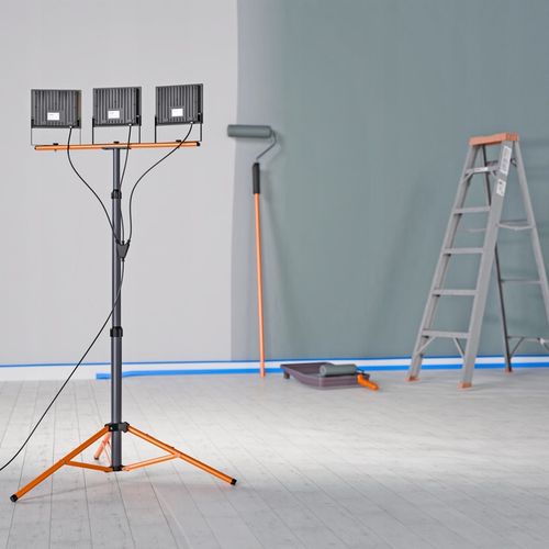 Halogen LED Statyw Budowlany Naświetlacz 3x 100W 33000lm Lampa Na na Arena.pl