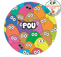 Opłatek na tort Pou