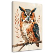 Obraz do pokoju dziecka nastolatka, Sowa ptak 80x120