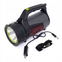 Latarka akumulator led usb ładowalna powerbank 3.7v 8000mah KD1242